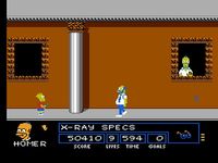 une photo d'Ã©cran de The Simpsons - Bart Vs The Space Mutants sur Nintendo Nes